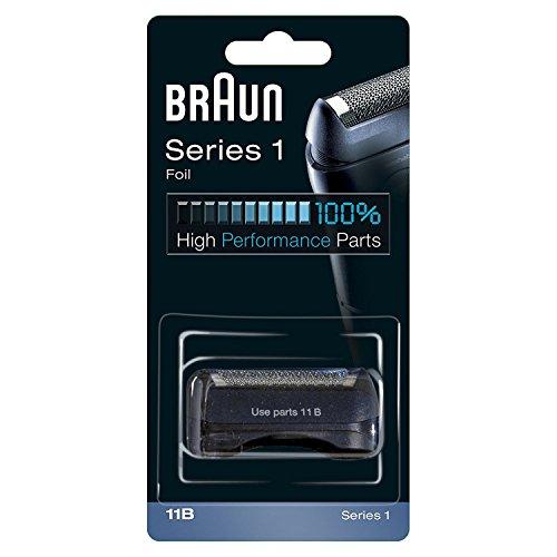 Braun 11B Testina di Ricambio per Rasoio Elettrico Uomo, Compatibile con i Rrasoi Series 1, per un Rasoio Ottimale Ogni Giorno, Nero
