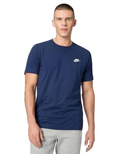 Nike M Nsw Club Tee Maglietta, Blu, M Uomo
