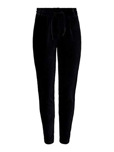 ONLY Poptrash Trousers, Pantaloni Donna, Nero, L / 30L