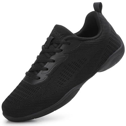 PQWXVYU Scarpe Ballo Donna Cheerleader Scarpe Cheerleading Sneakers da Ballo Donna Ginnastica Scuola Uomo Nero 42