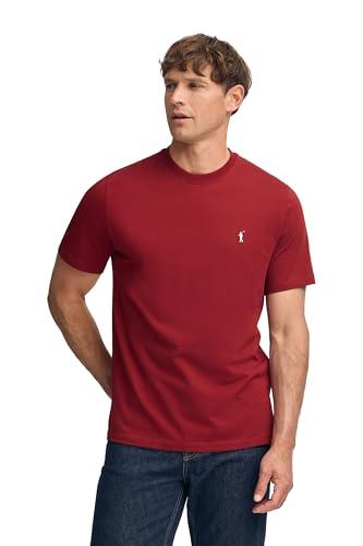 Polo Club Maglietta Basic Granata Cotone con Logo Ricamato Uomo - T-Shirt for Men