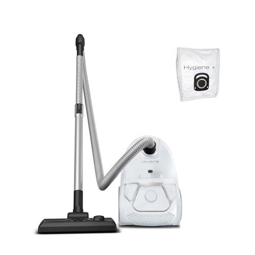 Rowenta Ro3927Ea Compact Power, Aspirapolvere a Traino con Filo e con Sacco, Capacita 3 L, Potenza 750 W, Bianco