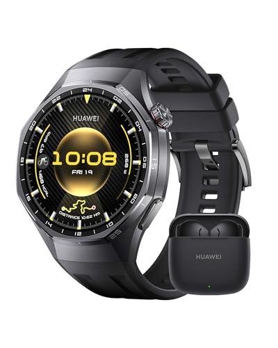 HUAWEI WATCH GT 6 Pro Nero + FreeBuds SE 3 Nero, Smartwatch, Display AMOLED da 1,47 pollici, Fino a 21 giorni, Ciclismo di Livello Pro, Oltre 100 Modalità Sportive, iOS e Android, Analisi ECG, NFC