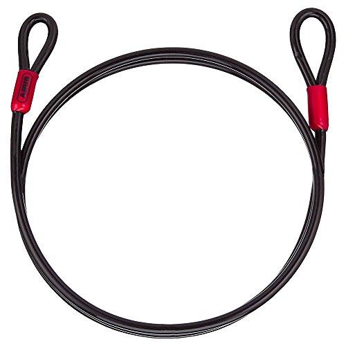 ABUS Cobra 8 Loop Cable - Cavo in Acciaio Rivestito in plastica - Sicurezza per Accessori di Biciclette e Moto - Lunghezza 2 Metri, Spessore 8 mm