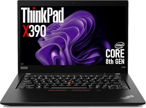 Lenovo Thinkpad X390 Business Laptop, 13,3 pollici FHD (1920 x 1080), Intel Core i5-8365U, RAM DDR4 da 8 GB, SSD da 256 GB, tastiera QWERTY Windows 11 Pro (ricondizionato)
