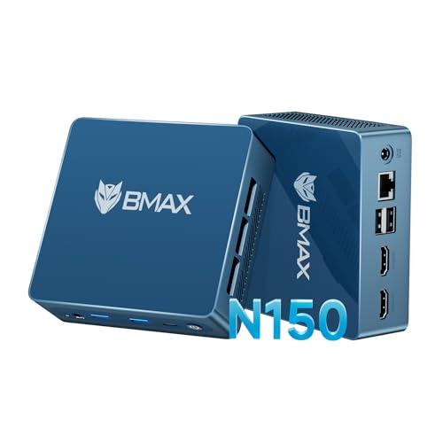 BMAX Ufficio Mini PC W-11 Pro Intel N150 (supera N95/N97, fino a 3,6 GHz), 16 GB DDR4 512 GB SSD Mini computer desktop, micro PC doppio display HDMI DP 4K a 60 Hz RJ45 Gigabit Ethernet/WiFi dual band