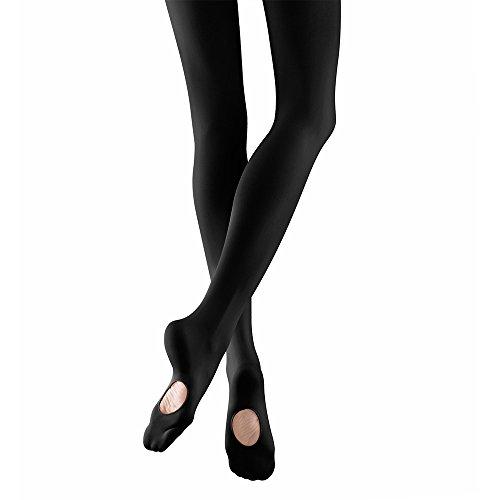 Collant da Balletto Convertibili Calze da Danza per Ragazze Donna 1 Paio Nero L
