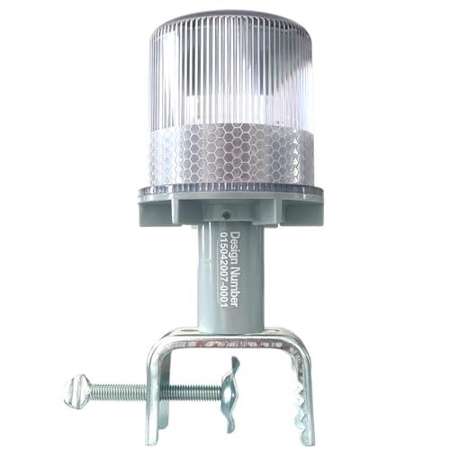 Cloud Fire Luce di navigazione solare per barche, luci di ancoraggio barca, 3 modalità di illuminazione, luci di segnalazione a 360° IP65, design impermeabile per navi a vela strada, allarme per