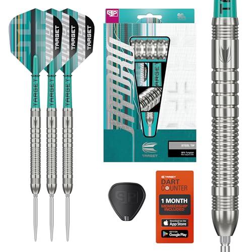 Target Darts Hydro Punta in Acciaio Set di Freccette, 24G (Barrel 03) | Freccette al 90% in Tungsteno, Punte Swiss Point Argentate, Aste PRO Grip Tag e Alette PRO Ultra N. 6, Strumento SP Incluso
