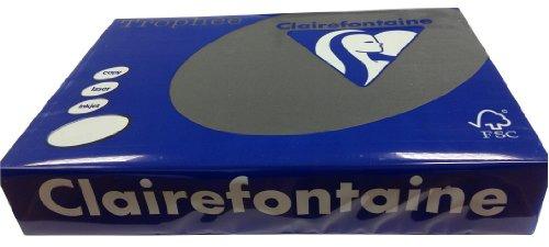 Clairefontaine Trophée 2227C 250 Fogli di Carta Colorata Formato A4, 210 g per m2, Colore Nero
