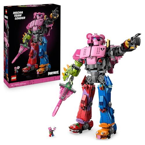 LEGO Fortnite Leader Squadra Mecha - Kit da Esposizione con Spada e Minifigure - Regalo da Collezione per Adulti Appassionati di Videogiochi - 77078, Mecha Team Leader 77078