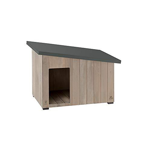 Ferplast Cuccia Cane da Esterno ARGO 50 in Legno FSC con Vernice Atossica, Resistente Raggi U.V., 58,5 x 42,5 x h 44,5 cm