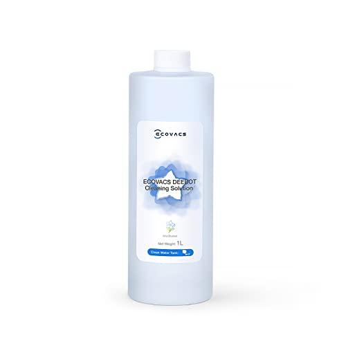 ECOVACS Soluzione detergente da 1L per i robot aspirapolvere Ecovacs DEEBOT N20/X1/X2/X5/T10/T20/T30 serie con stazione OMNI All-in-One, accessorio originale