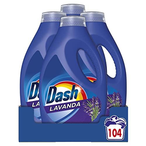 Dash Lavanda Detersivo Lavatrice Liquido 5.2L, 104 Lavaggi, Impeccabile Contro Le Macchie A Ogni Lavaggio