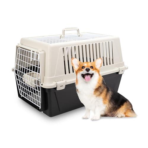 Ferplast Trasportino Cani Piccoli Trasportino Gatti max 12 Kg ATLAS 30 OPEN con Cuscino e Ciotola, Tetto Apribile, 40 x 60 x h 38 cm