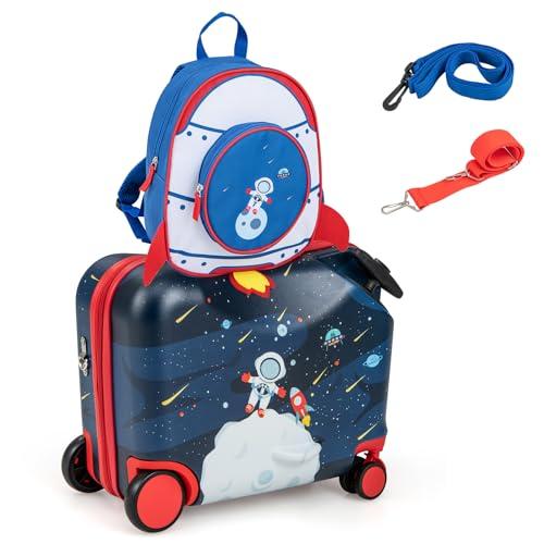 COSTWAY Valigia Cavalcabile per Bambini, 18