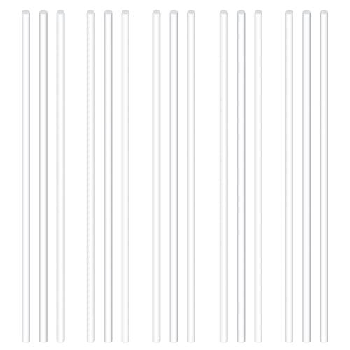 Sweet Bianco Acrilico Canne Assortimento Kit - Bar 4mm x 300mm Trasparente DIY Modello Materiale Bastone per Modellismo