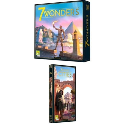 Asmodee - 7 Wonders, Gioco da Tavolo, 3-7 Giocatori, 10+ Anni, Edizione In Italiano + 7 Wonders Cities Nuova Edizione espansione Italiano
