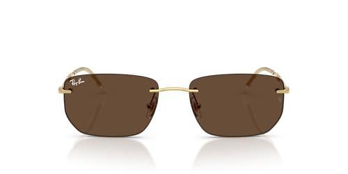 Ray-Ban Occhiali da, Oro/Marrone scuro, 56 mm