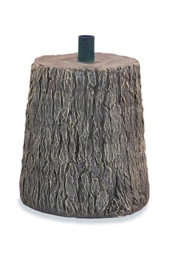 BOP Base Tronco Nature Per Albero Di Natale Effetto Legno Real Touch - Base Rialzata, Ceppo Fino a 210 cm - Supporto Decorativo, Vaso Design Ultra Realistico