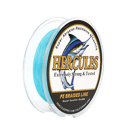 HERCULES - Filo da pesca intrecciato a 4 fili, 100-2000m, 6-100lb, super morbido, polietilene, Lenze intrecciate per pesca con lenza, pesca da riva, pesca in mare, pesca in barca