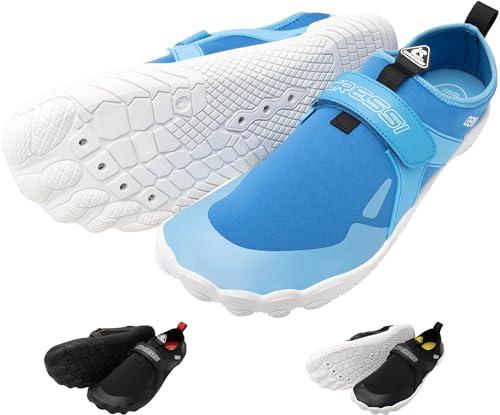 Cressi Geko Shoes Azure/White 43 - Scarpa da Scoglio Unisex Ideale per Un’Esperienza Immersiva nell’Ambiente Acquatico con Una Connessione Diretta al Fondale Marino, Azzurro/Bianco, 43