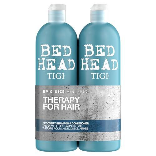 Bed Head by TIGI | Shampoo e balsamo Recovery | Trattamento ristrutturante e idratante professionale per capelli | Ideale per capelli secchi e danneggiati | 2x750 ml