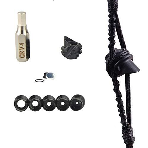 AMEYXGS Tiro con L'Arco Peep Sight Mirino per Arco Composto in Alluminio 37/45 Gradi 6X 8X Lente chiarificatrice 1/8