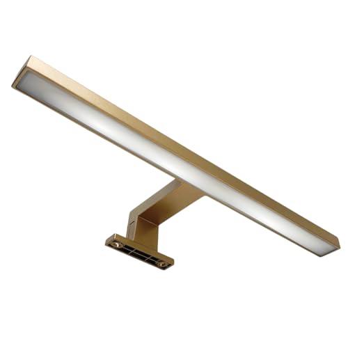 Evotrade Applique LED 30 cm. per Specchio Bagno - Lampada IP44 Waterproof, Luce Uniforme, Ideale per Cucina, Bagno e Ambienti Moderni - 4000K - Luce Neutra (Colore: Golden Bronze)
