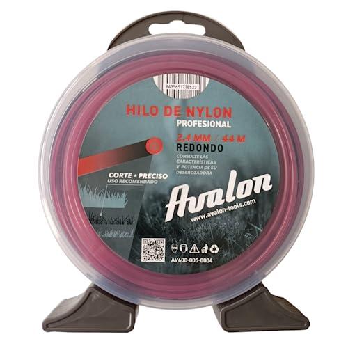 Avalon - Filo Rotondo in Nylon Universale per decespugliatore e Tosaerba (2,4 mm x 44 m)