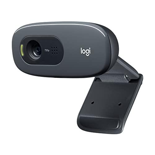 Logitech C270 HD Webcam for Education, HD 720p/30fps, videochiamata HD su schermo panoramico, correzione della luce HD, microfono con riduzione del rumore, per Skype, FaceTime, Hangouts, WebEx, PC/Mac