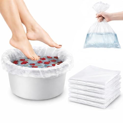 LALILL Sacchetti per pediluvio monouso 50 pezzi - Pedicure igienico - Protezioni per pediluvio - Sacchetti adatti per spa, podologia