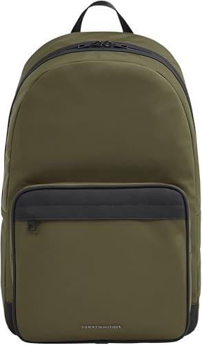 Tommy Hilfiger Uomo Zaino Repreve Elegante, Verde (Army Green), Taglia Unica