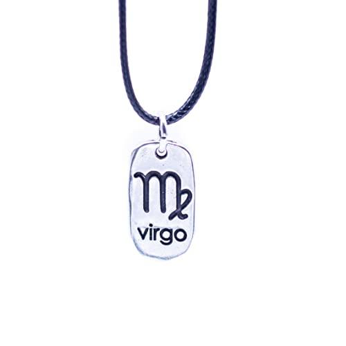 NILUXE DESIGN-Ciondolo segno dello zodiaco - ciondolo oroscopo - ciondolo oroscopo in argento - ciondolo costellazione in argento - collana oroscopo per uomo e donna (Vergine)