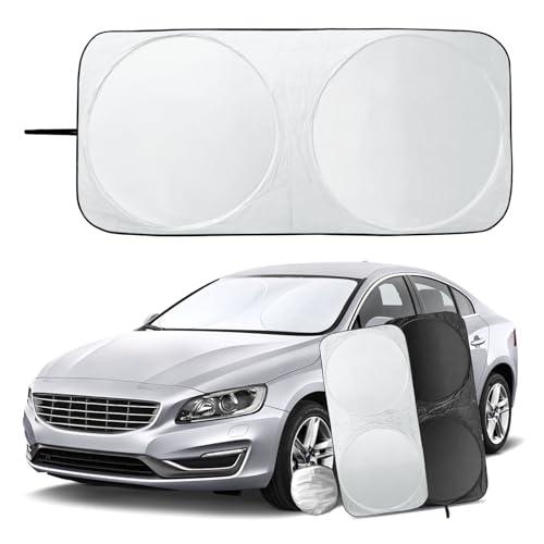 Parasole per Parabrezza, Parasole Auto Parabrezza, Pieghevole e Portabile Anteriore Parabrezza Parasole Contro i Raggi UV Adatto la Maggior Parte dei Veicoli (150 * 70cm)