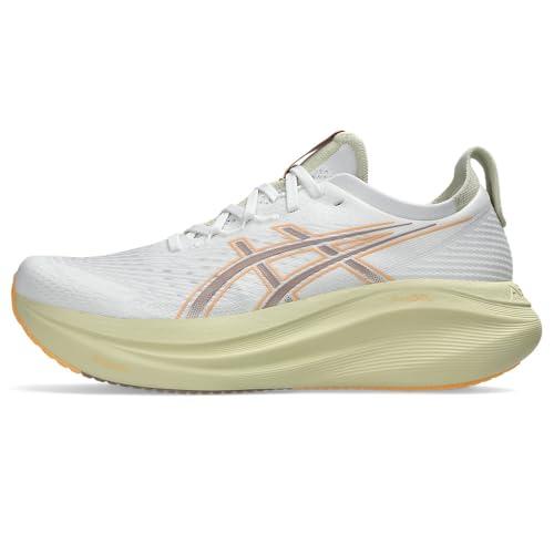 ASICS Gel-Nimbus 27, Sneaker Uomo, Bianco Fawn, 42.5 EU