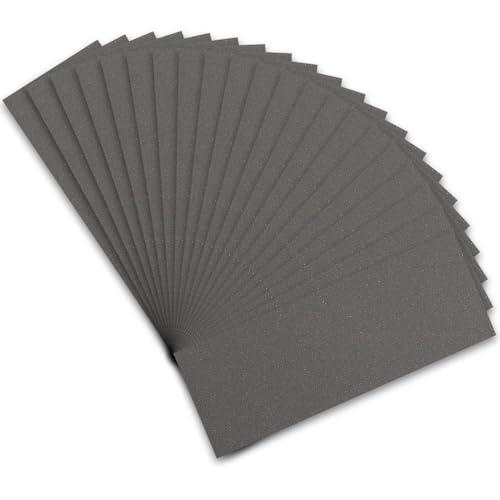 STEBRUAM Carta Abrasiva 21 Pezzi Kit, Carta Vetrata per Legno in Grane 800 Grinta, Sandpaper Carta Vetro Impermeabile Levigatura a Secco e Umido