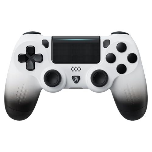 ECHTPower Controller Wireless per PS4, Nuovo Design Joystick per PS4/Pro/Slim/PC, Doppia Vibrazione, Giroscopio, Batteria da 600mAH, Jack per Cuffie da 3,5mm, Controller Ergonomico e Antiscivolo