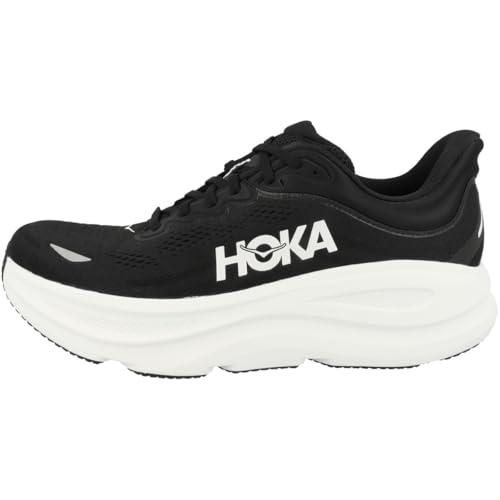 HOKA One One 1162013-BWHT Bondi 9 Wide Black/White Men's Scarpe Taglia US 12
