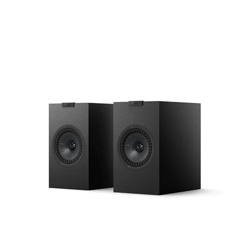 KEF Q1 Meta Diffusori HiFi passivi da scaffale, nero satinato | Musica | TV & Home Cinema | Gaming | Bass Reflex a 2 vie | Driver Uni-Q da 13 cm con tecnologia MAT