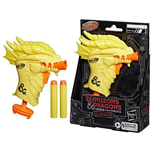 Nerf MicroShots, blaster Palarandusk Dungeons & Dragons e 2 dardi Nerf Elite 2.0, giocattoli D&D