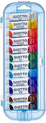 Giotto- Tubetti Tempera 7,5 ml-assortito-3025 00 (conf.12), 49658X