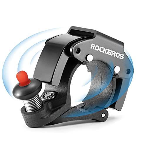 ROCKBROS Campanello Bici, Mini Campanello Nascosto, Clacson Volume 100db, Manubrio da 22 mm, Adatto per Biciclette, Bici da Corsa, MTB, Accessori Bici