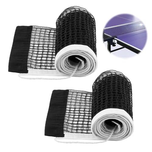 2 Pezzi Rete da Ping Pong Rete da Tavolo di Ricambio Rete da Ping Pong,Rete da Tavolo di Ricambio in Tessuto Durevole, Adatte per Uso Interno ed Esterno, Dimensioni 180 x 15 cm, Facili da Installare