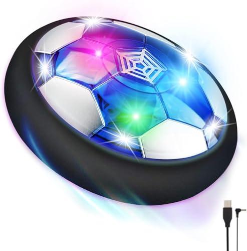lenbest Pallone Calcio Fluttuante - LED Ricaricabile - Giochi Regalo Bambini da 3 a10 Anni, Maschio - Natale Compleanno