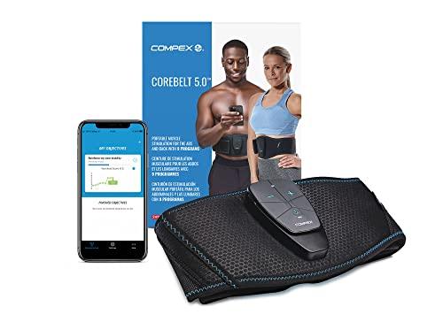 Compex Corebelt 5.0, Elettrostimolatore Unisex Adulto, Nero, S/M