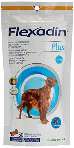 Vetoquinol Flexadin Plus - Antiossidante per Cani di Taglia Media e Grande (più di 10 kg)