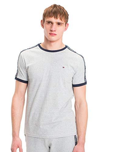 Tommy Hilfiger Rn Tee Ss Um0um00562, Magliette a maniche corte Uomo, Grigio (Grey Heather), S