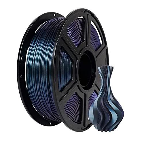 FLASHFORGE Filamento per stampante 3D in PLA multicolore,filamento di stampa 3D a cambio rapido di colore da 1,75 mm,filamento di stampa 3D camaleontico che cambia colore con la luce (titanio bruciato