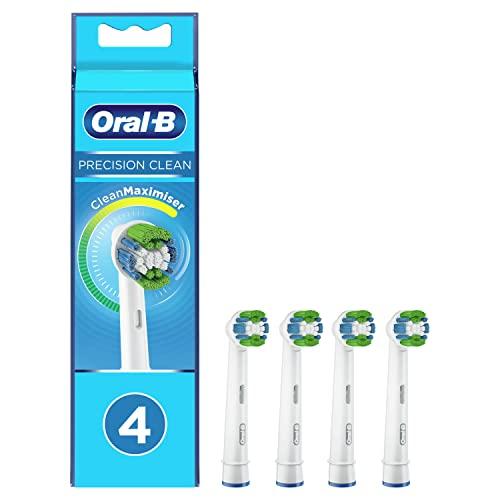 Oral-B Precision Clean Testine di Ricambio con Tecnologia CleanMaximiser, Confezione da 4 Pezzi